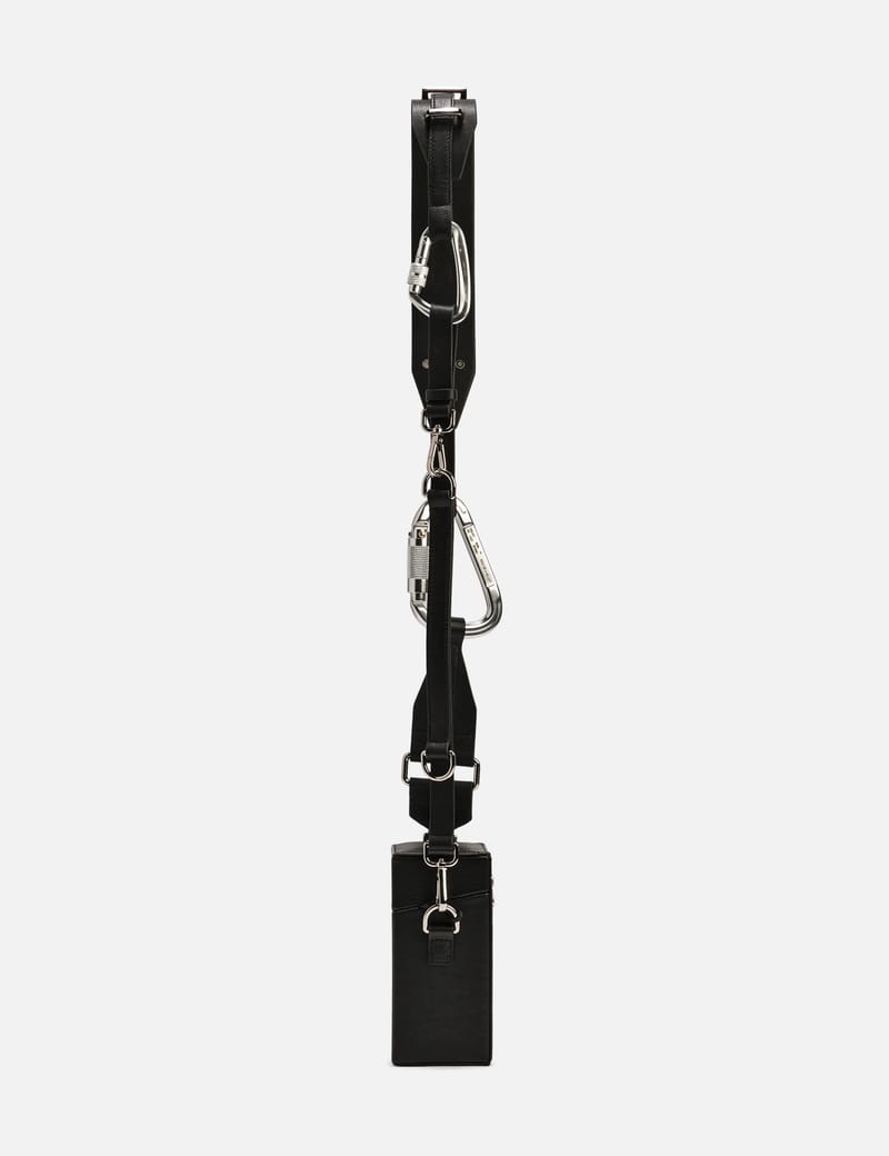 HELIOT EMIL ヘリオットエミル Strap Box バッグ Heliot Emil Grey Leather Strap Box Bag | UJNG