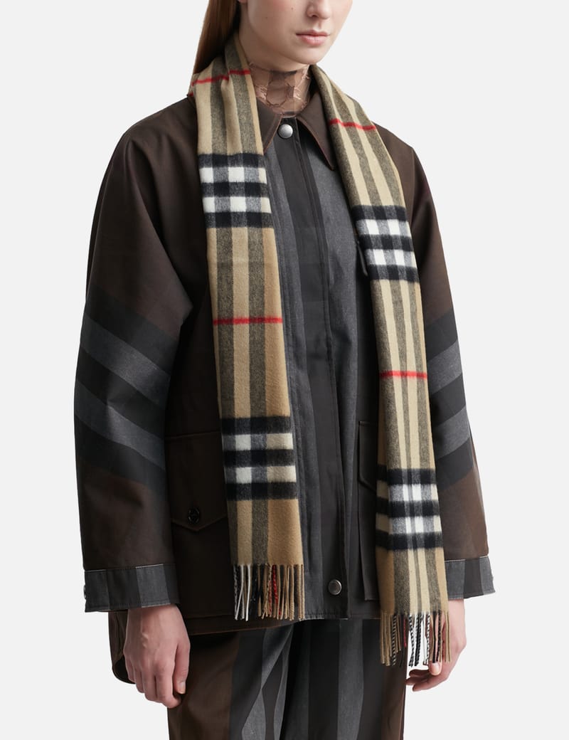 バーバリー☆チェック　カシミヤスカーフ☆アーカイブベージュ Burberry - バーバリー チェック カシミヤ スカーフ | HBX