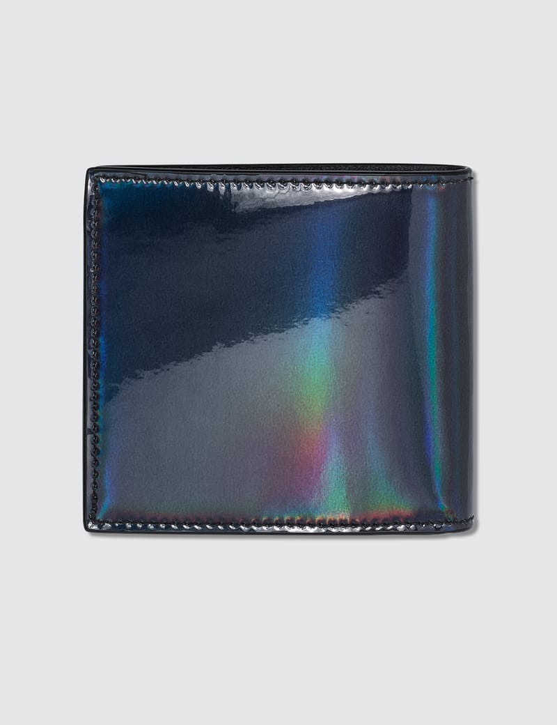 【ALEXANDER McQUEEN 】 EATHER BIFOLD WALLET WITH Bifold Card Holder Oxblood for Men | Alexander McQueen