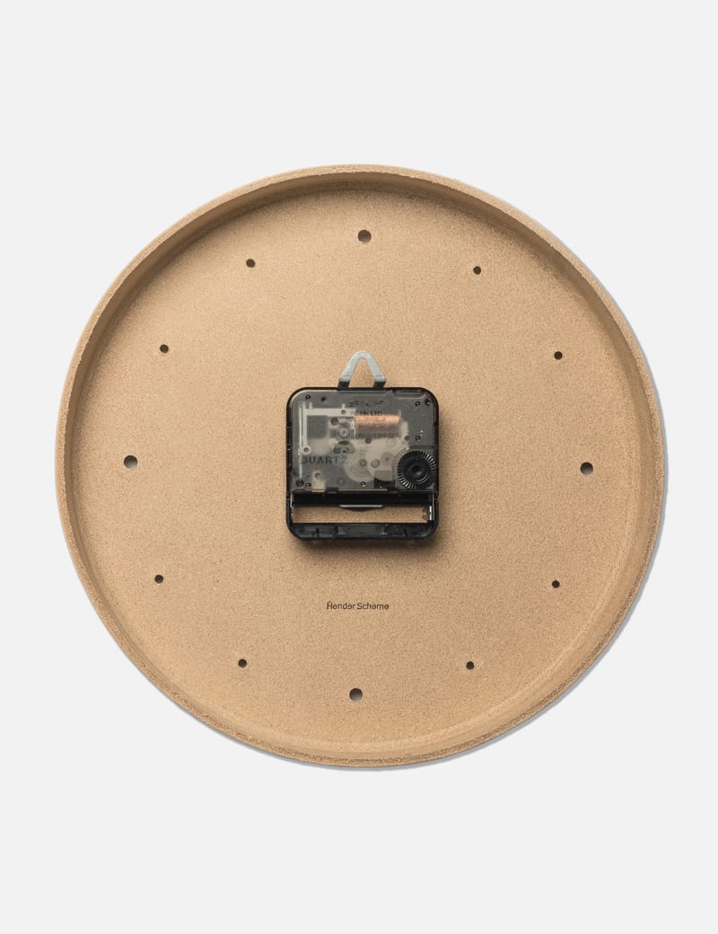 Hender Scheme Clock - Vegetable-tanned leather wall clock made in
