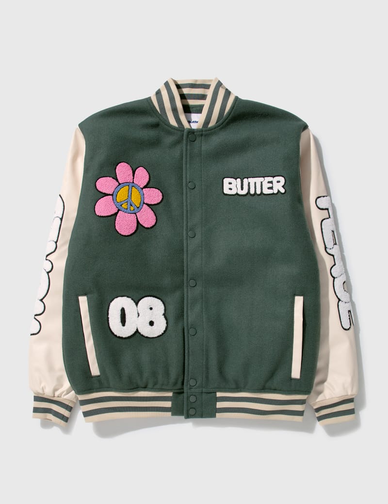 Butter Goods - World Peace Varsity Jacket | HBX - Globally Curated