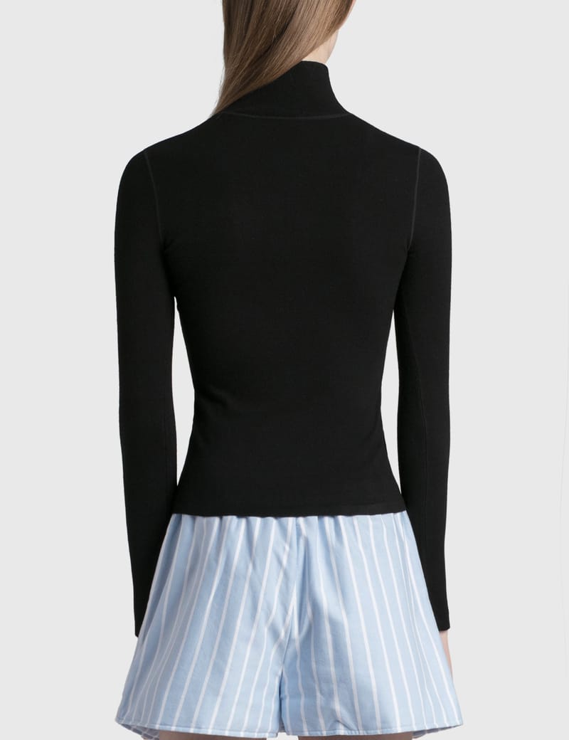 T By Alexander Wang - Logo Turtleneck Pullover | HBX