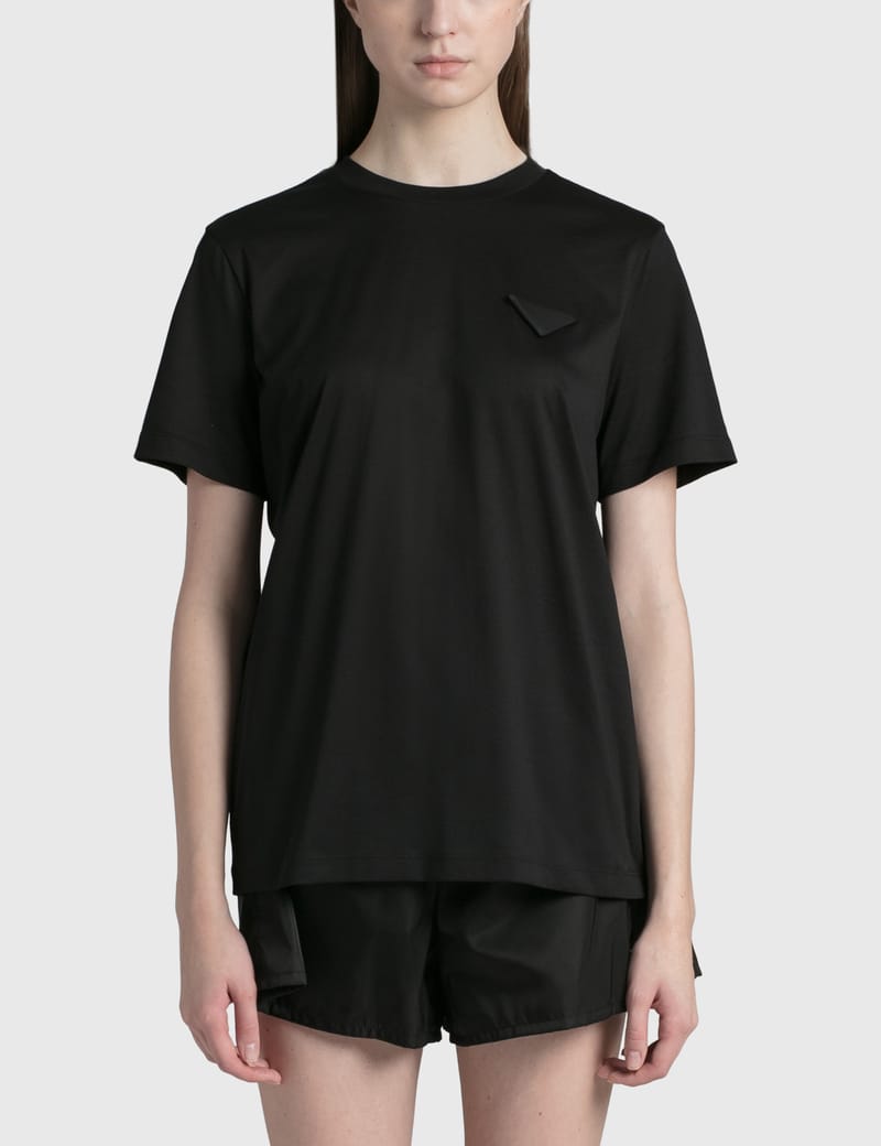 PRADA コルセット レースバック ジャージー Tシャツトップス - Tシャツ(半袖/袖なし)