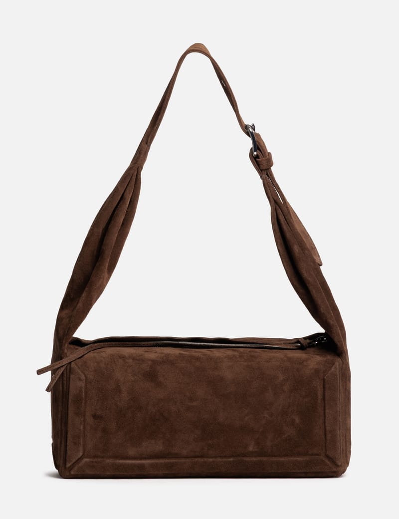 バッグ Maison Martin Margiela SUEDE SHOULDERBAG Maison Margiela Box Bag East West Medium - Chic brown suede