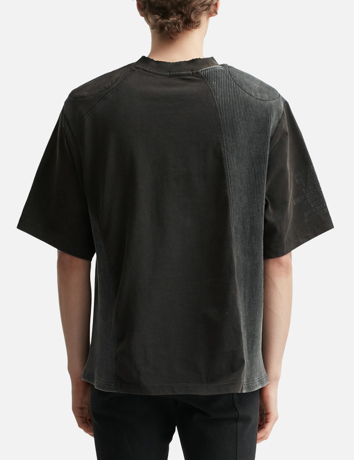 GOLDIE Paneled Padded Washed T-Shirt - Oversized washed cotton tee with ...