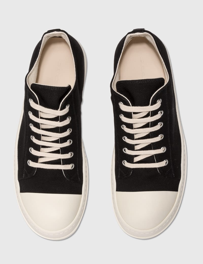 大人気! RICK OWENS DRKSHDW デニム ロースニーカー リックオウエンス・ダークシャドウ - デニム ロー カット
