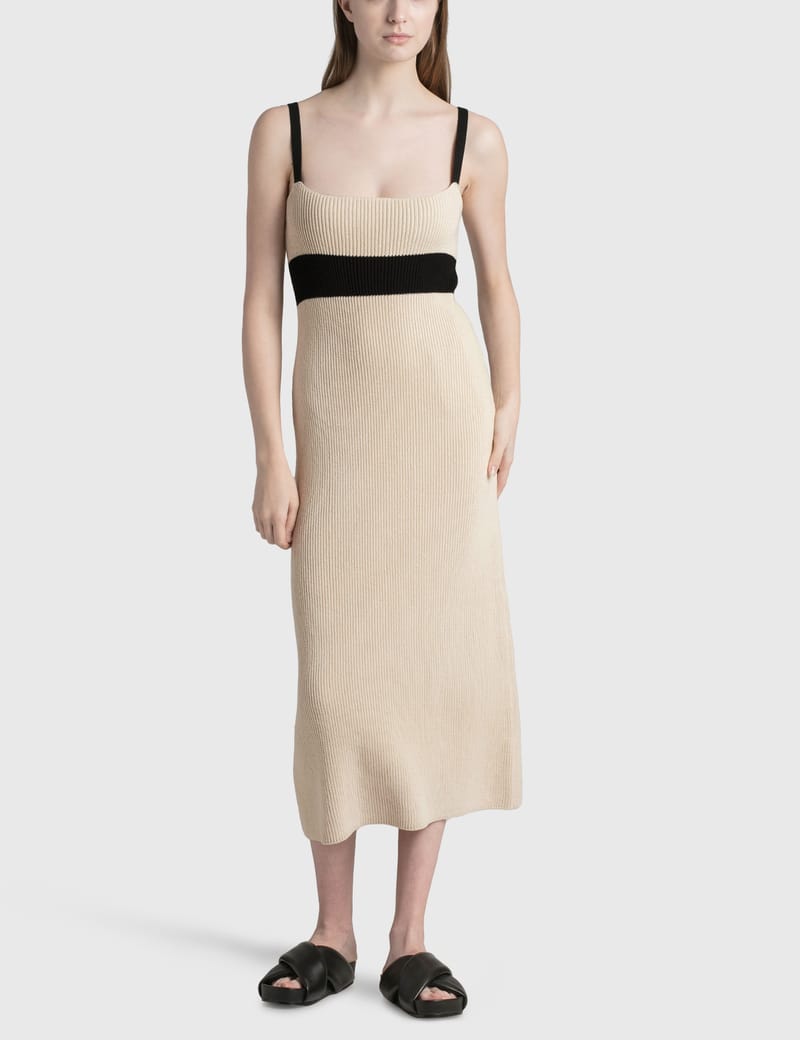 Jil Sander - Jil Sander+ Ribbed Sleeveless Dress | HBX - Globally