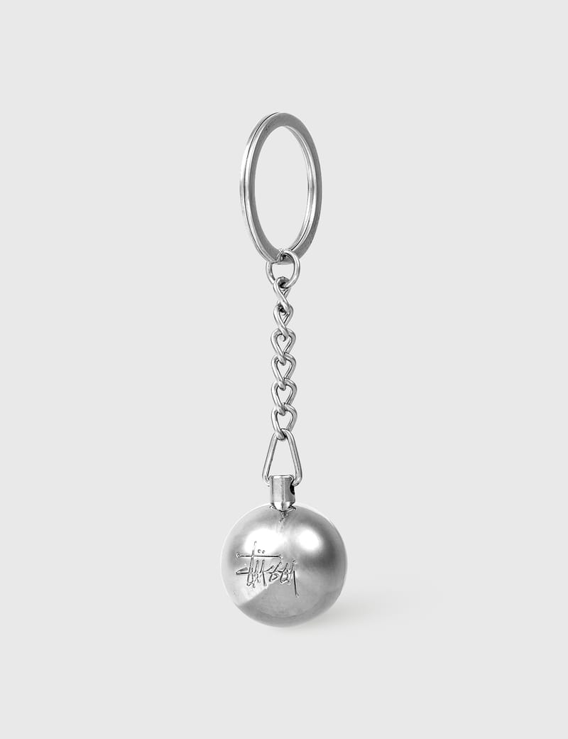 Stüssy - Metal 8 Ball Keychain | HBX - Globally Curated Fashion and