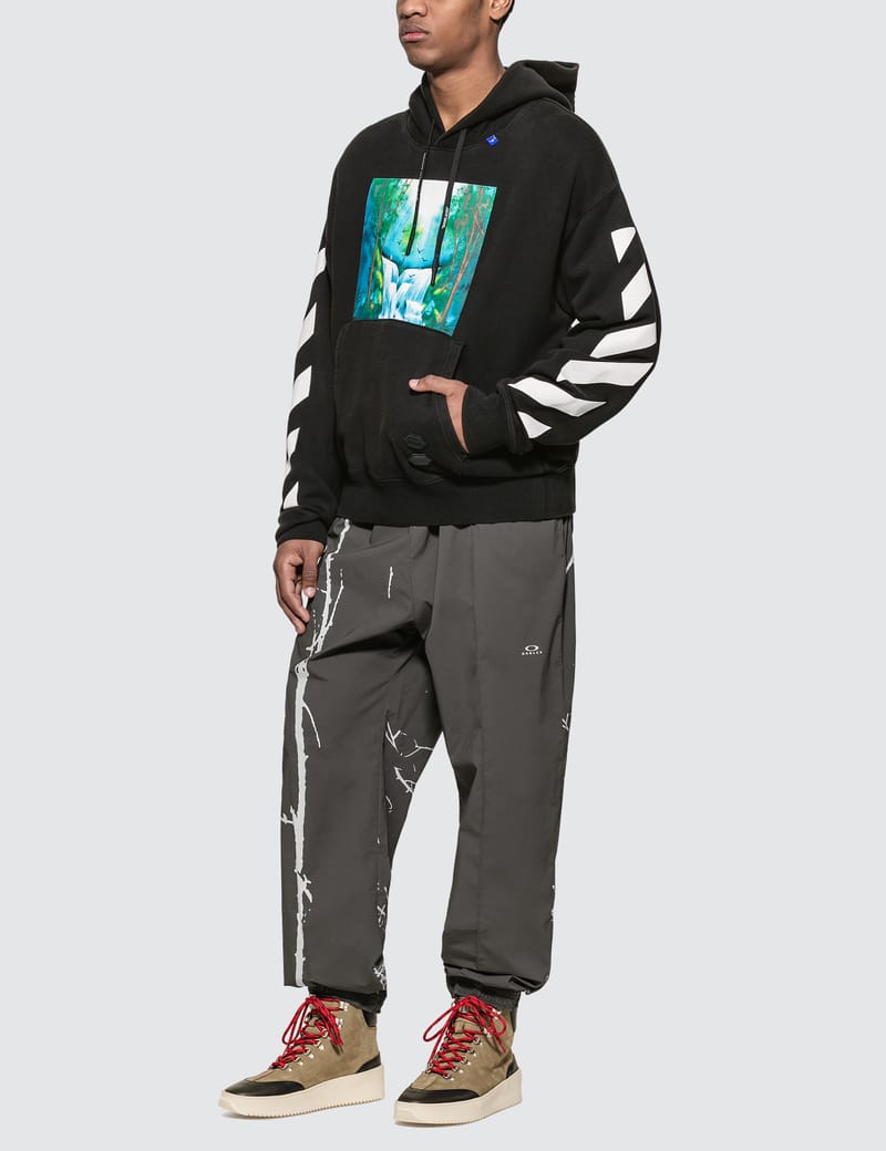 Off White Diagonals Waterfall Hoodie HBX Globally Curated