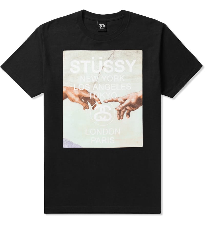 Stüssy - Black Creation World Tour T-Shirt | HBX - Globally
