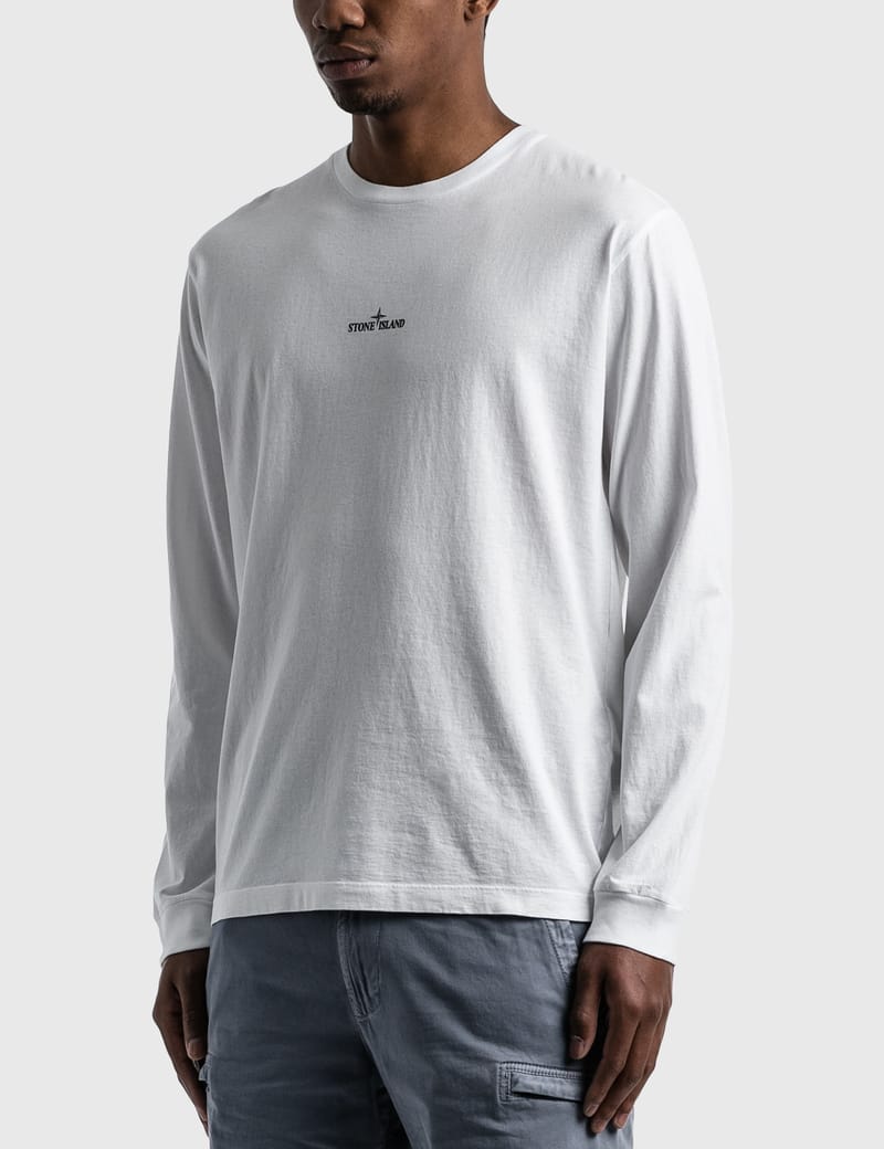 Stone Island - Back Logo Long Sleeve T-Shirt | HBX
