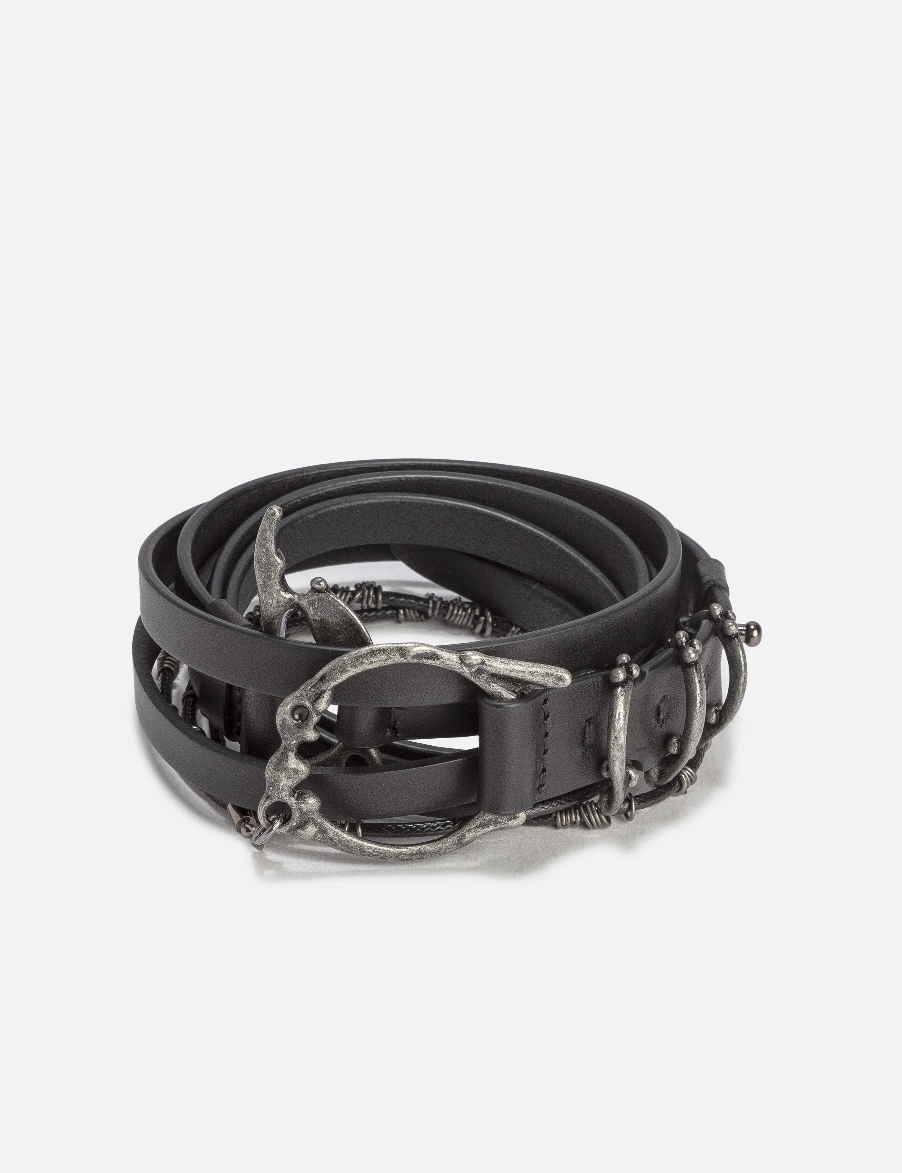 メンズファッション 財布、帽子、ファッション小物 Human Made - Bulldog Leather Belt | HBX - Globally Curated Fashion 
