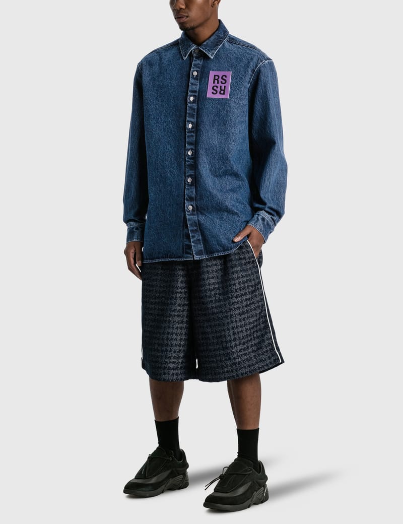 Raf Simons - Straight Fit Denim Shirt | HBX - Globally Curated