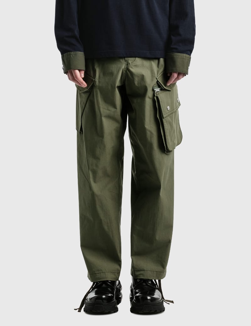 Sacai - Cotton Oxford Pants | HBX - Globally Curated Fashion and