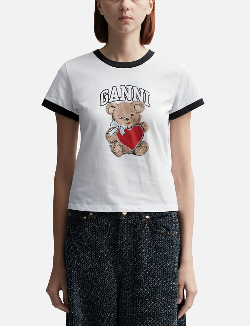 【公式】フジのお歳暮・冬ギフト Ganni - Basic Jersey Bear Small T-shirt | HBX - Globally トップス
