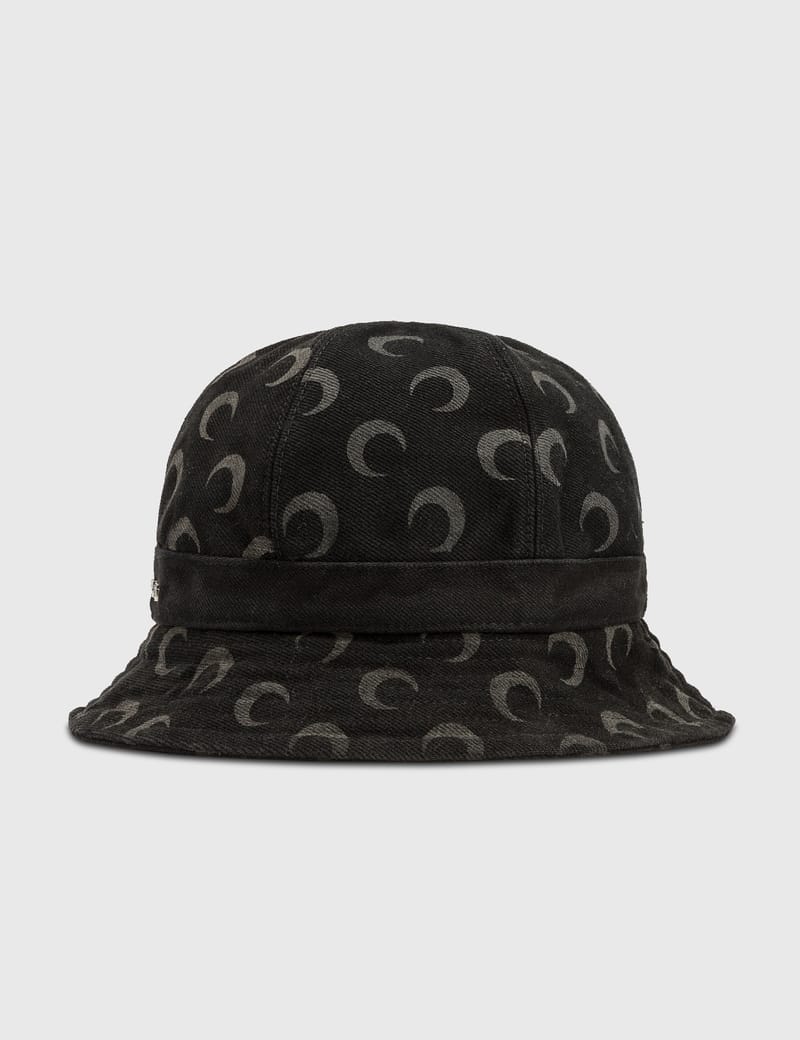 Marine Serre - Regenerated Denim Bell Hat | HBX - Globally Curated