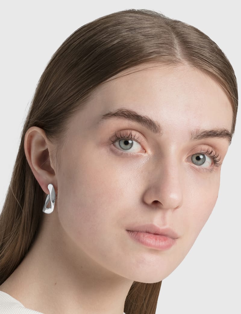 Numbering - Wit Chain Unit Earrings | HBX - Globally Curated