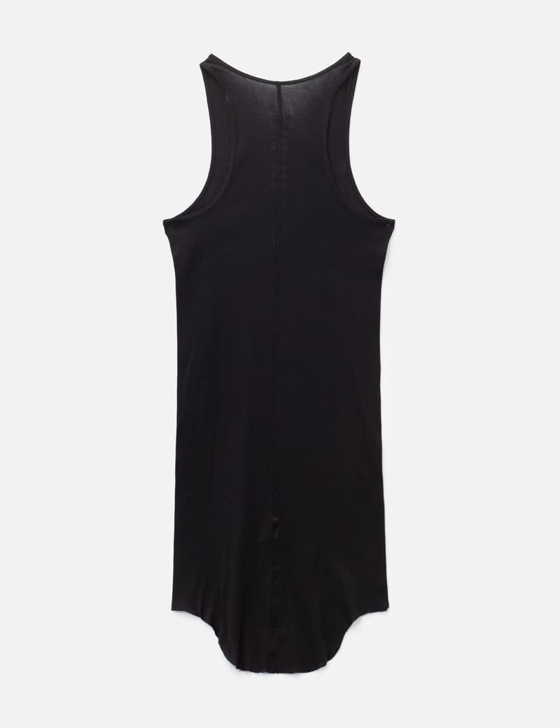 Rick Owens Basic Rib Tank - 輕盈有機棉圓領細肩背心，意大利製，圓弧