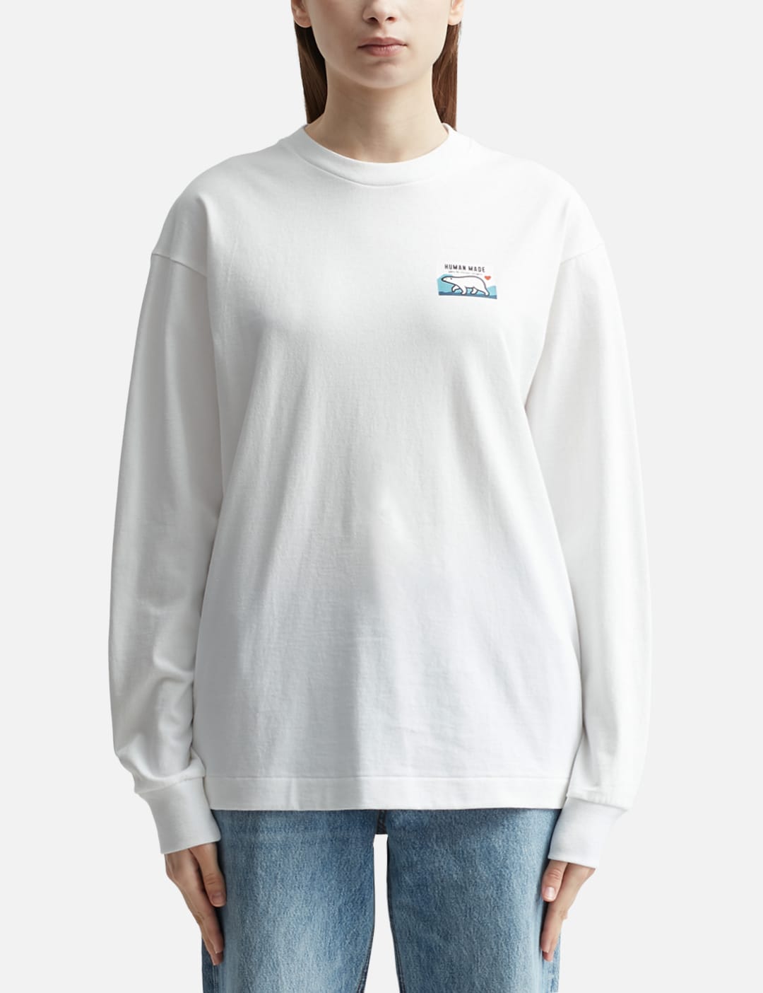Human Made Graphic L/s T-shirt In White | ModeSens