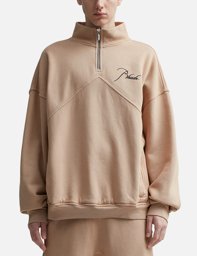 Rhude - QUARTER ZIP Sweatshirt | HBX - Globally Curated Fashion