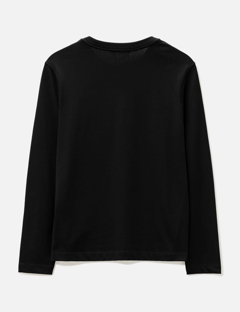 Ami Paris AMI DE COEUR ロングスリーブ Tシャツ Ami De Coeur ロングスリーブ Tシャツ ナイトブルー | AMI PARIS