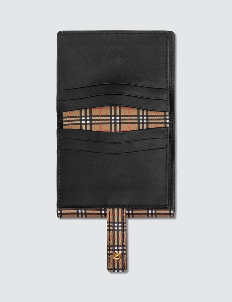 Burberry - Small Scale Check and Leather Folding Wallet