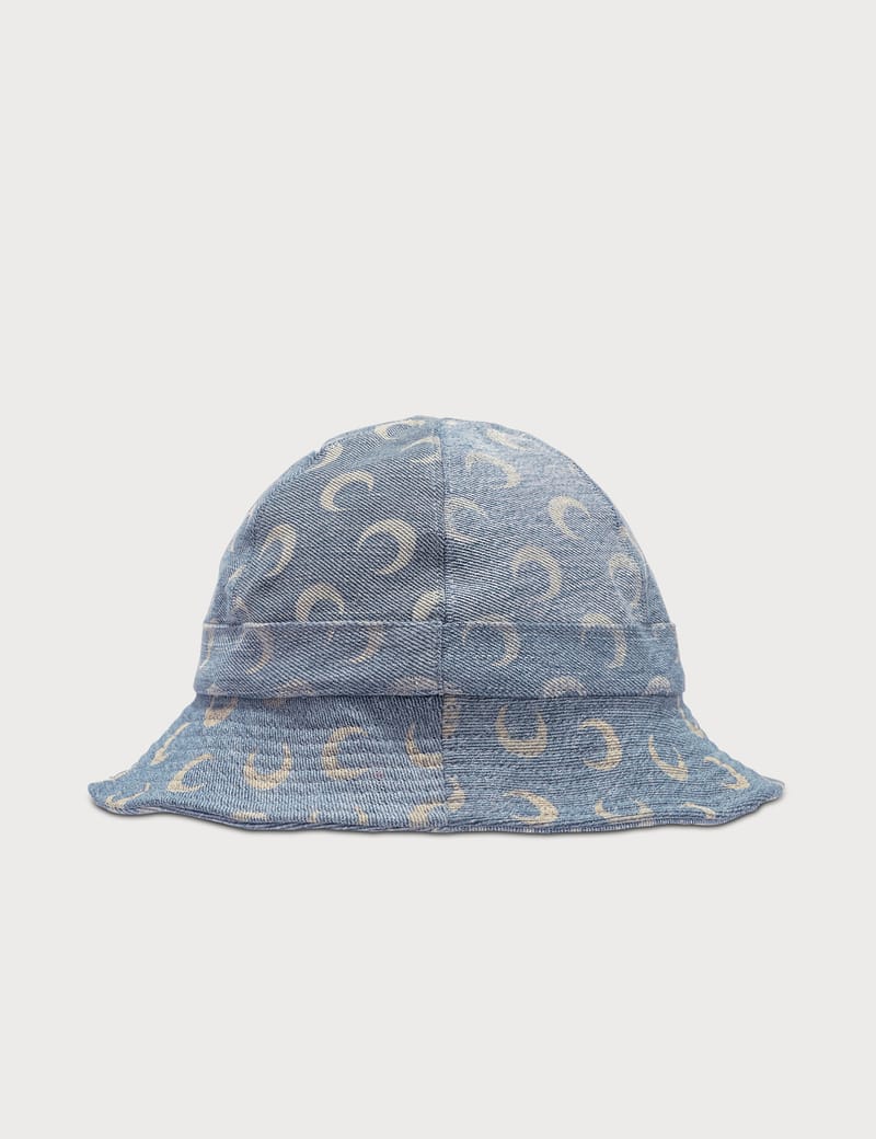 Buy Marine Serre Moon Leather Bucket Hat 'Black