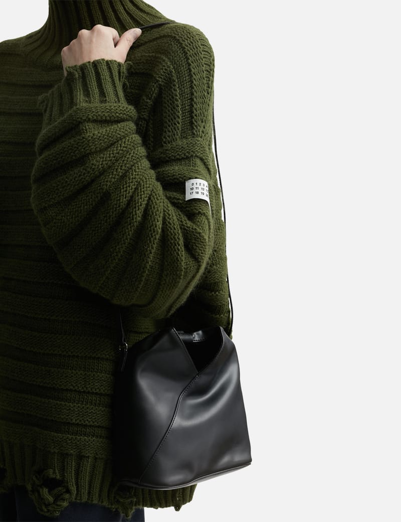 MM6 Maison Margiela - Fake Leather Logo Print Zip Wallet