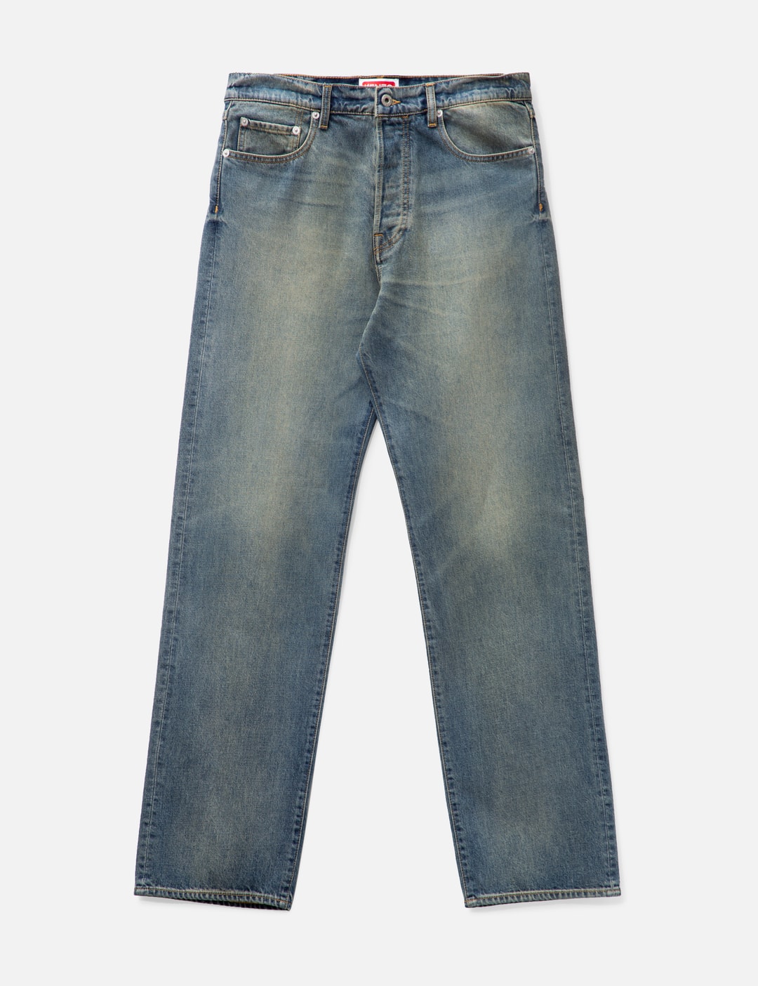 Kenzo Men's Asagao Straight Jeans Kenzo Creations Blue