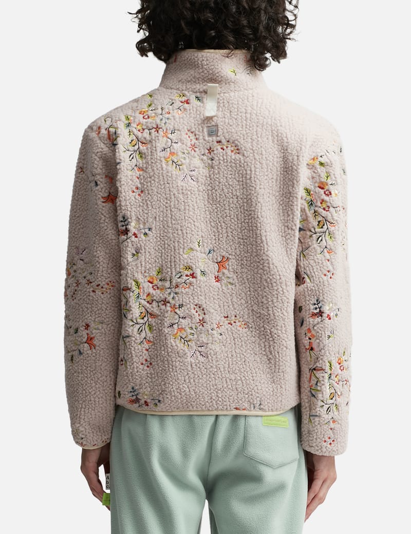 Advisory Board Crystals - ABC. FLORAL EMBROIDERED FLEECE ZIP