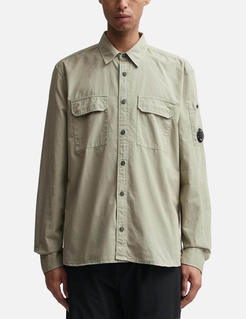 C.P. Company - GABARDINE BUTTONED SHIRT | HBX - Globally Curated