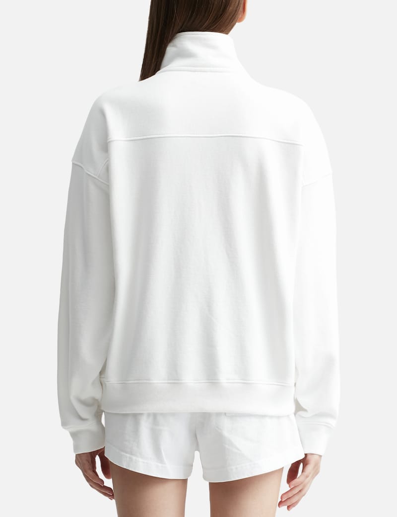 Sporty & Rich - H&W Club Quarter Zip Sweatshirt | HBX