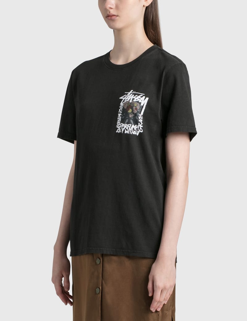 ★人気★【STUSSY】★Stussy Camellias Pig. Dyed T-Shirt Black Stüssy - Camellias Dyed T-shirt | HBX - Globally Curated