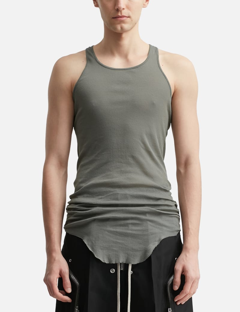 Rick Owens Basic Rib Tank - Lightweight organic cotton tank with