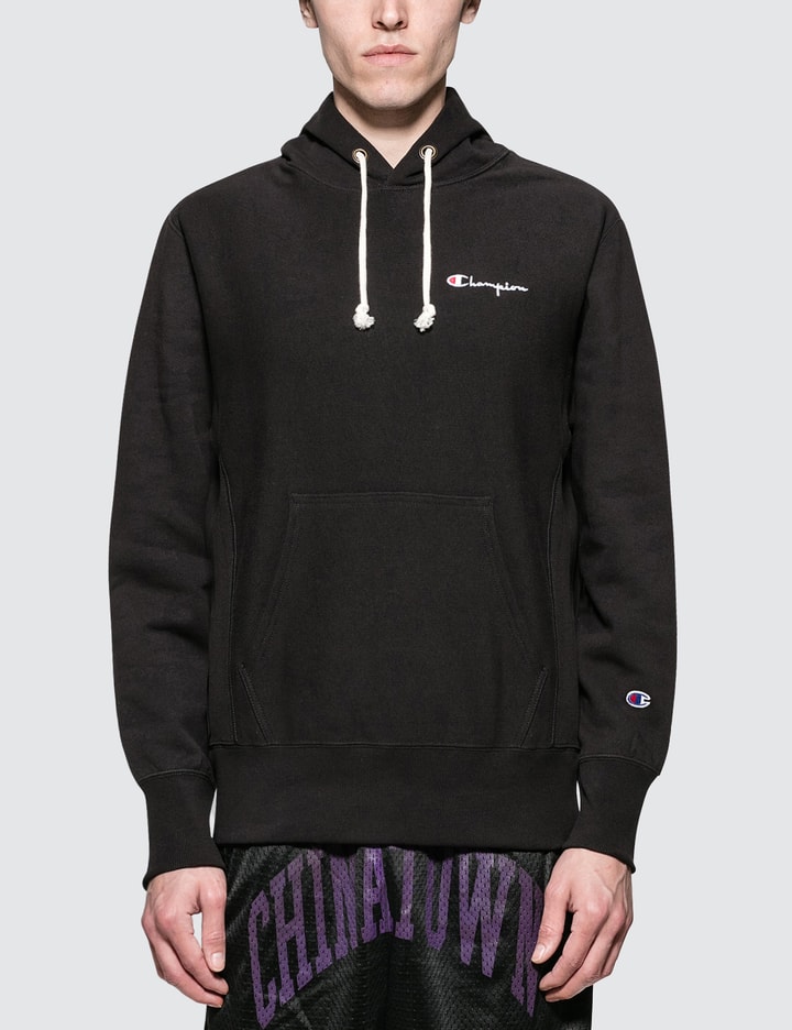 Champion hoodie small script logo Clearance