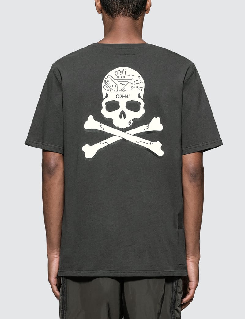 C2H4 - C2H4 x Mastermind Japan Skull Print Pocket T-Shirt | HBX