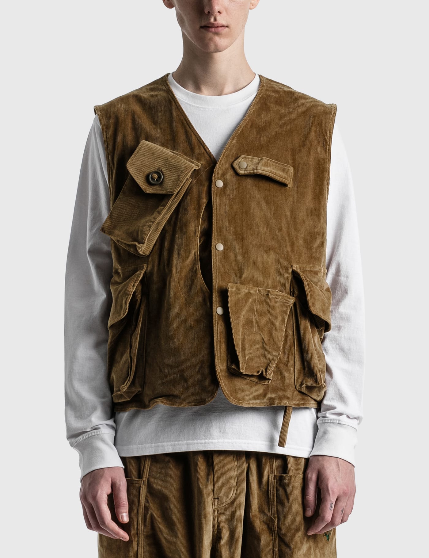 South2 West8 - Corduroy Tenkara Vest | HBX - Globally Curated 