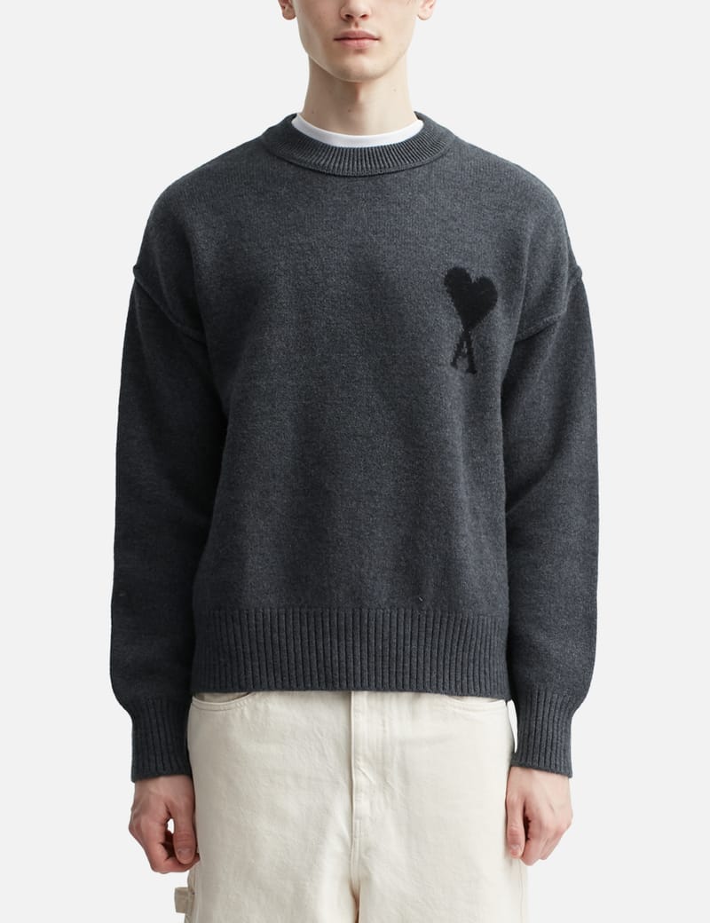 Ami - Cloudy Wool Ami de Cœur Sweater | HBX
