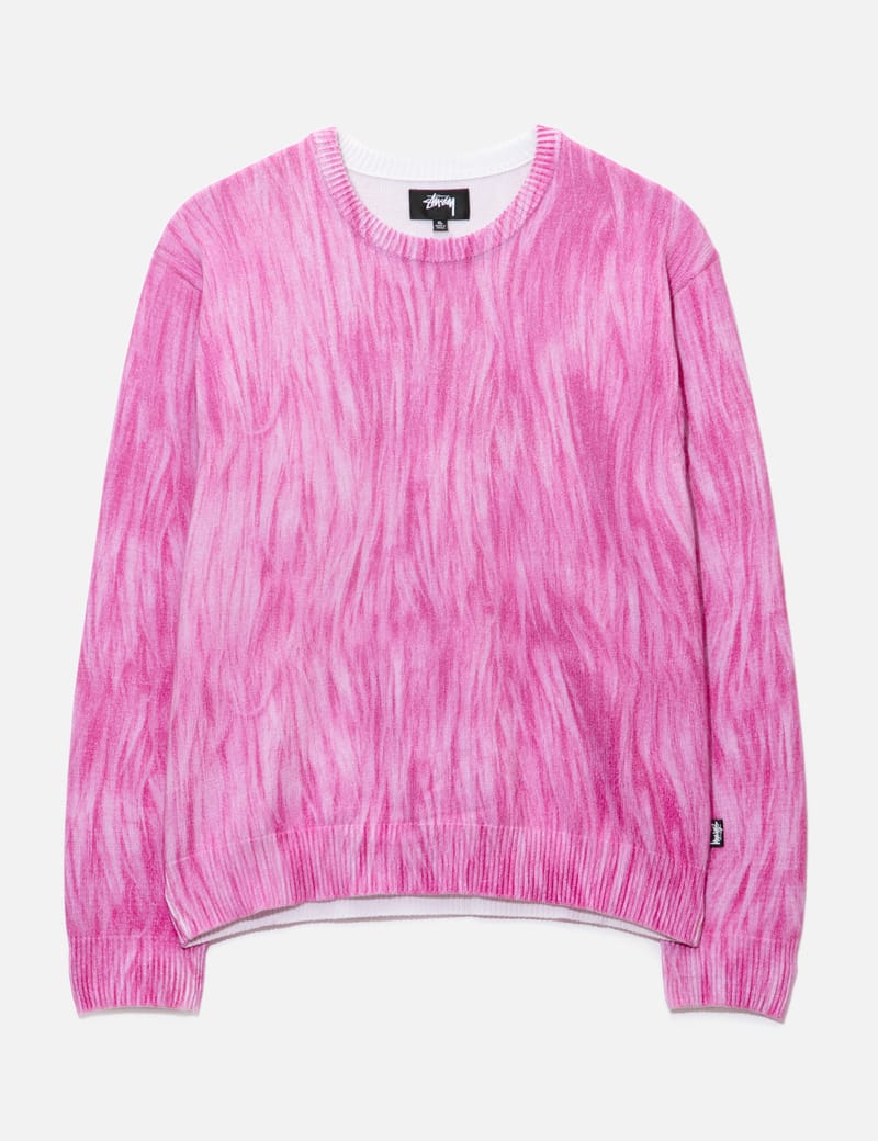 Pink stussy online sweatshirt