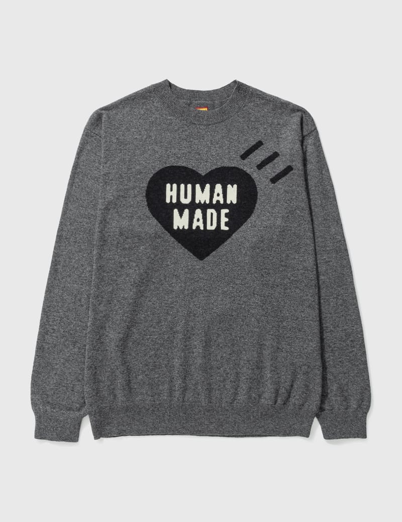 Human Made - Heart Knit Sweater | HBX - Globally Curated Fashion and  Lifestyle by Hypebeast