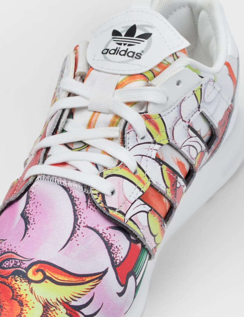 adidas Originals - White/Red Rita Ora ZX500 2.0 Shoes | HBX