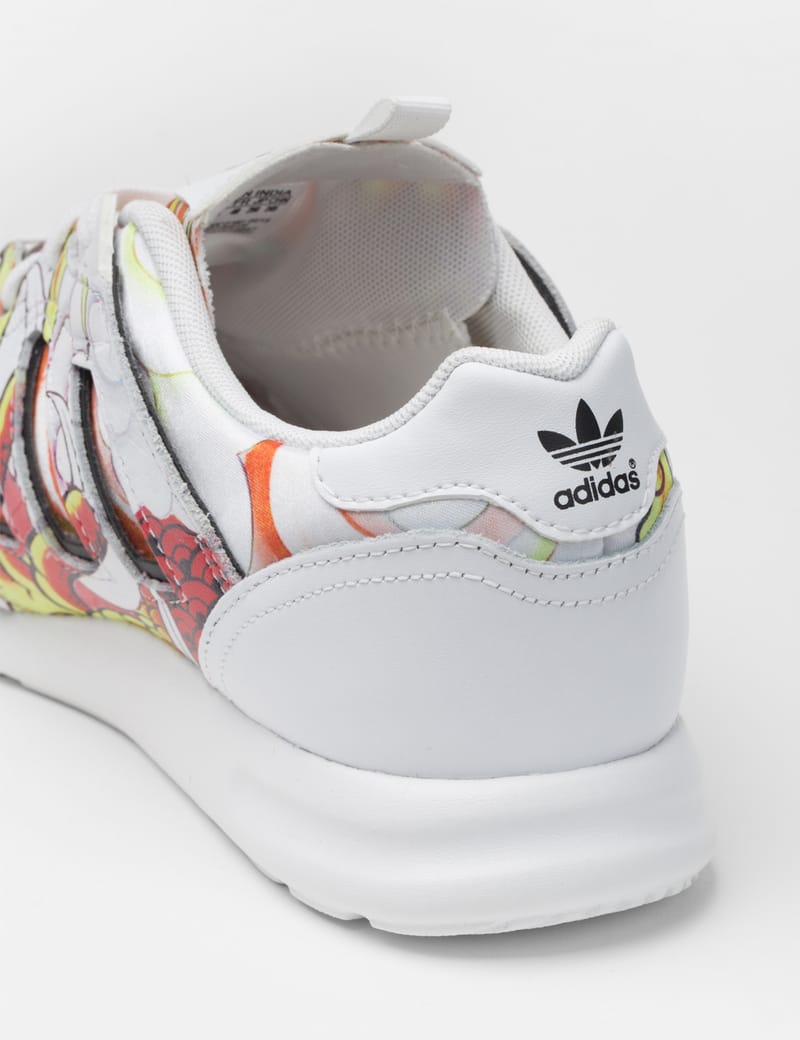 adidas Originals - White/Red Rita Ora ZX500 2.0 Shoes | HBX