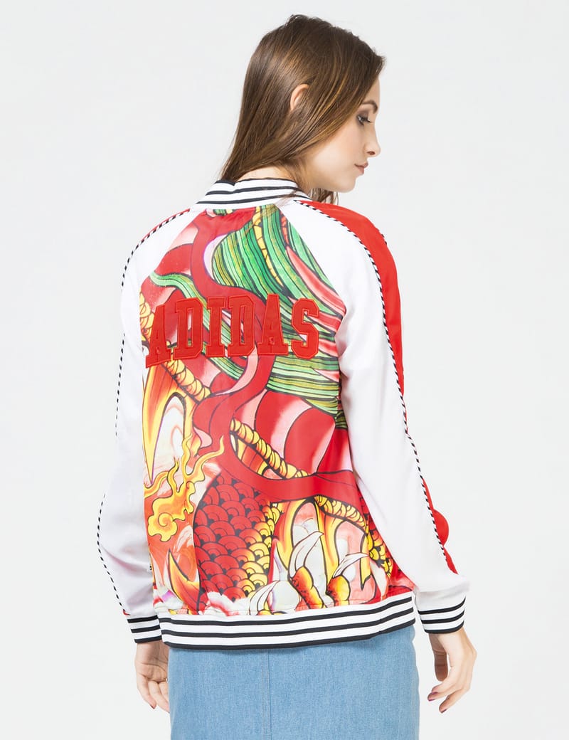 Adidas dragon best sale print jacket