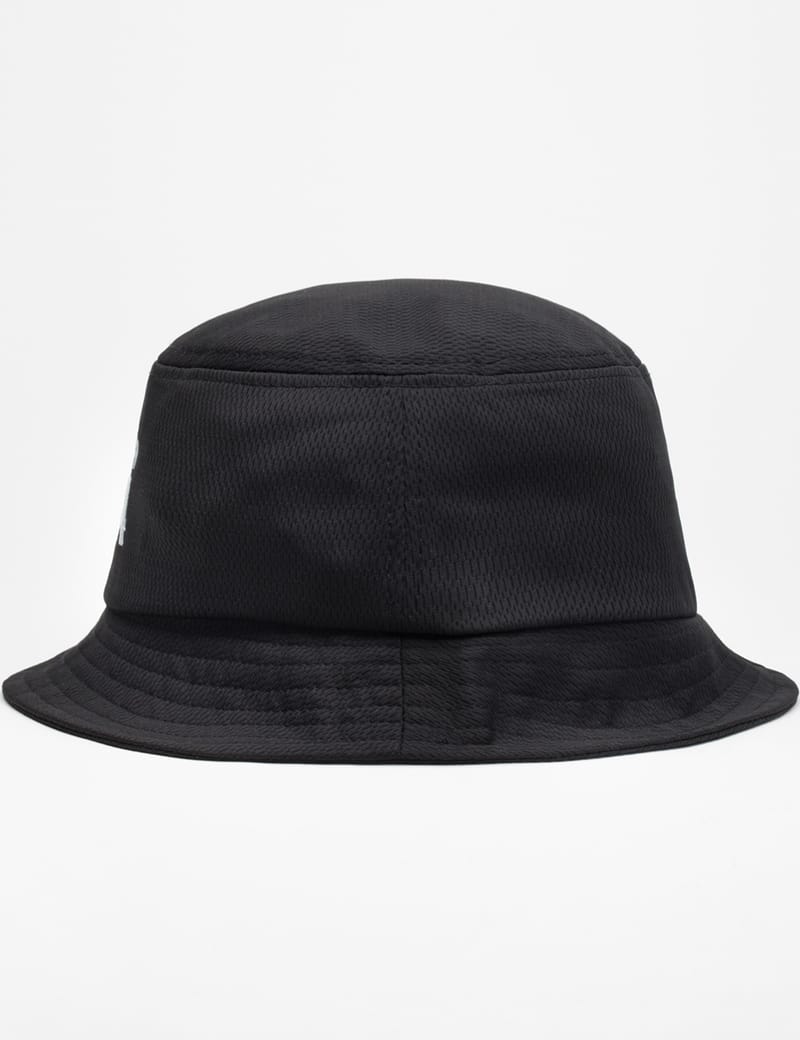 90s old stussy nylon ￼bucket hat black Stüssy - Metallic Nylon Ripstop Bucket Hat | HBX - Globally