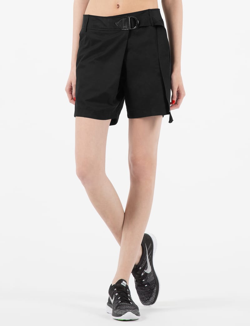 パンツ 00s Damir doma Wide shorts archive SILENT DAMIR DOMA - Vintage Black PHAD Cropped Shorts | HBX
