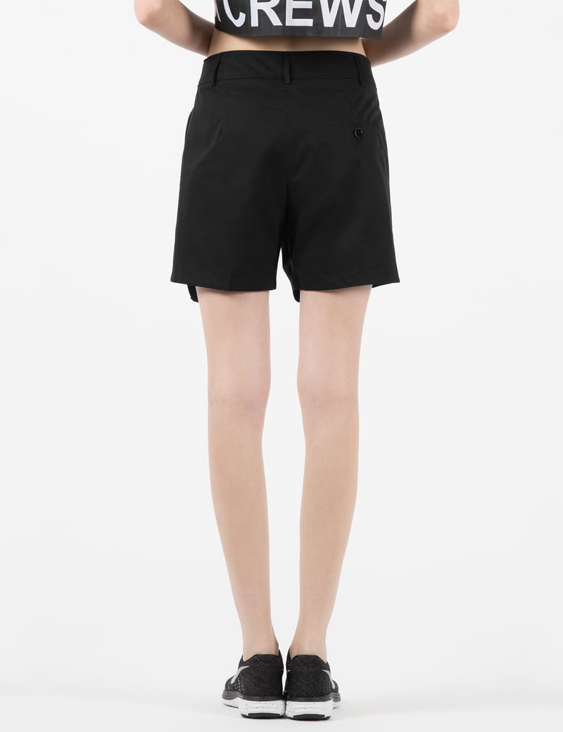 パンツ 00s Damir doma Wide shorts archive SILENT DAMIR DOMA - Vintage Black PHAD Cropped Shorts | HBX