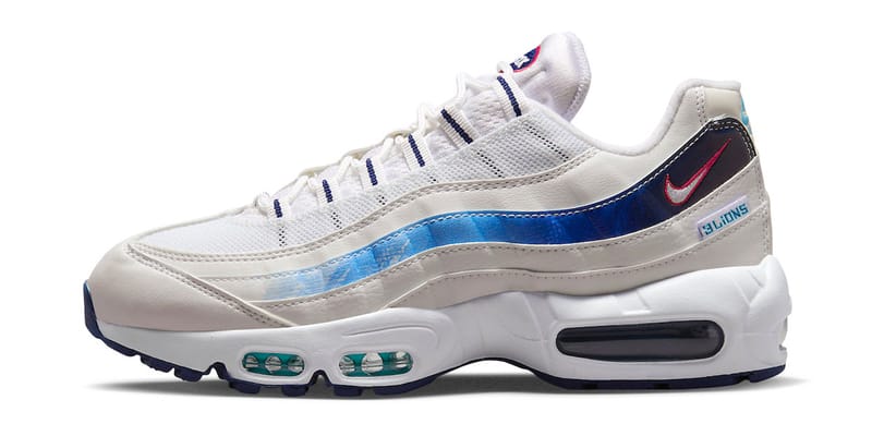 Air max 95 white and clearance blue