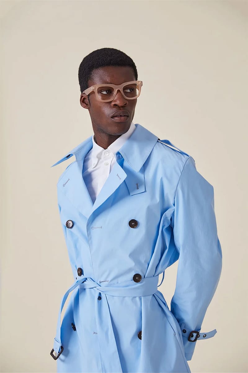 Light blue spring clearance coat