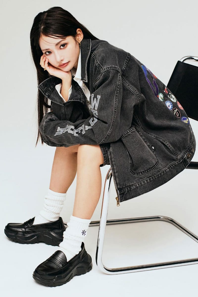 WINDANDSEAxNBACHAMPIONSDenim JacketBlack
